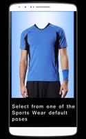 Men Sports Wear Photo Editor Affiche