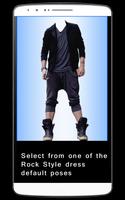 Men Casual Rock Style Photo Suit Editor Ekran Görüntüsü 1