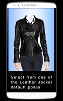 Women Leather Jacket Outfits Affiche