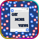 GET MORE VIEWS : social media أيقونة