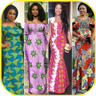 African styles - African dress design icon