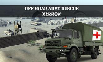 Off road Army Truck Rescue Mission 3D ポスター