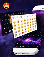 Teclado Galaxia Emoji Poster