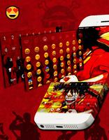 Keyboard Luffy Emoji Affiche