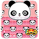 Pink Panda Keyboard Emoji APK