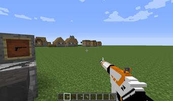 GUNS and Weapons mod for Minecraft MCPE 포스터