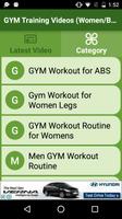 GYM Training Videos (Women/Beginners/Men Workout) Ekran Görüntüsü 1