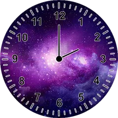 Galaxie Uhr-Widget