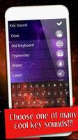 Galaxy Emoji Glitter Keyboard capture d'écran 1