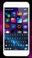 Galaxy Emoji Glitter Keyboard capture d'écran 3
