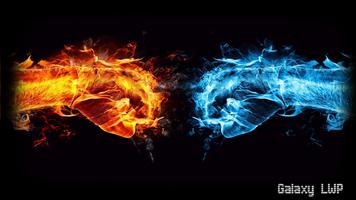 Fire Ice Wallpaper اسکرین شاٹ 1