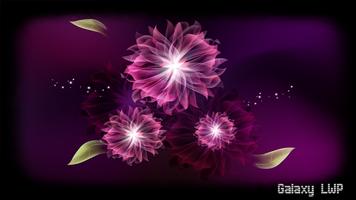 Neon Flowers Wallpaper পোস্টার