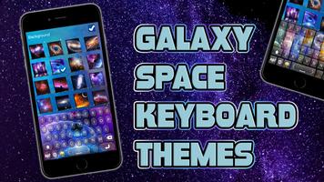 Galaxy Space Keyboard Themes Affiche