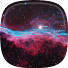 Galaxie Fond d'écran Animé icône