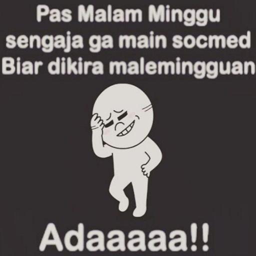 Gambar Lucu Malam Minggu Galau