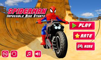 Spiderman Impossible Track Bike Stunts Poster