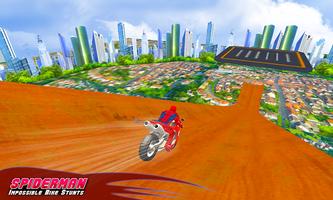Spiderman Impossible Track Bike Stunts ảnh chụp màn hình 3