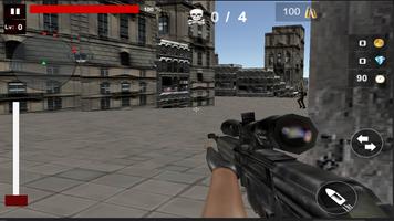 solider shooter  city shot enemy Affiche