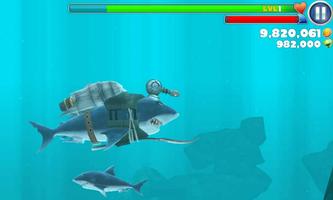 Unlimited Coins Hungry Shark 포스터