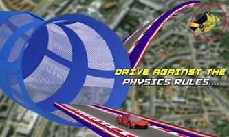 GT Rocket car Driver stunts 3D Ekran Görüntüsü 1