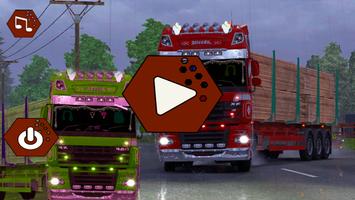 Heavy Truck Freight Transport Affiche