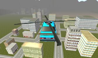 Flying Car : Helicopter Car 3D capture d'écran 1