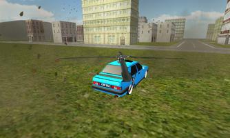 Flying Car : Helicopter Car 3D capture d'écran 2