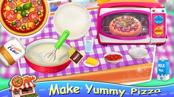 Poster pizza burger food maker