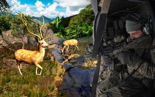 Deer hunter 2018 - Deer Helicopter Safari Hunting الملصق