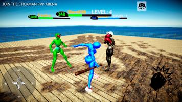 Beast Wrestling of Gangsters Stickman Fighting PvP poster