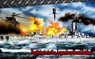 Navio de guerra Batalha - Naval Guerra Cartaz