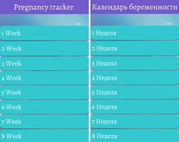 1 Schermata Pregnancy tracker