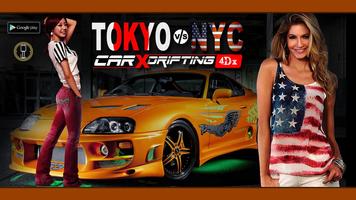 Tokyo VS NYC CarX Drifting 4Dx Affiche