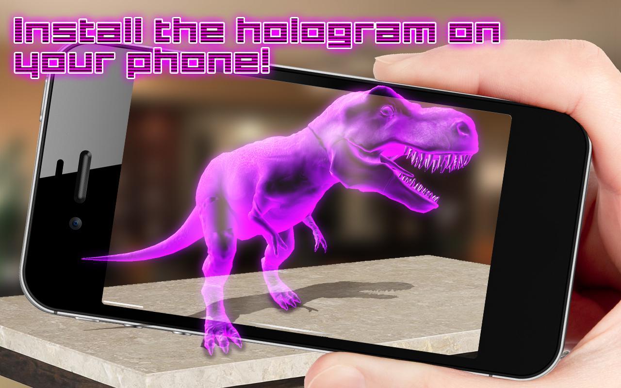 Dino Raptor Neon Hologram T Rex Simulator For Android Apk Download - neon t rex roblox