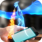 Dragon: Flying Neon Hologram Simulator on Screen icon