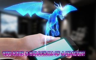 Dragon: Flying Neon Hologram Simulator on Screen poster