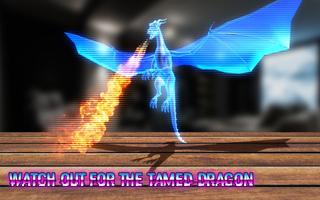 Dragon: Flying Neon Hologram Simulator on Screen screenshot 1