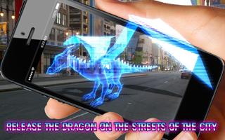 Dragon: Flying Neon Hologram Simulator on Screen screenshot 2