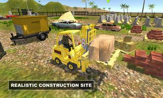 Construction Forklift Driver Simulator 3D পোস্টার