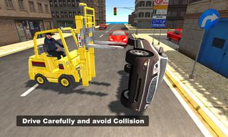 New York Police Forklift Sim Affiche