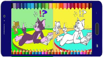 App Coloring Picture TOMY And JERRY ảnh chụp màn hình 3