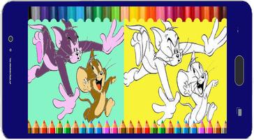 App Coloring Picture TOMY And JERRY ảnh chụp màn hình 2