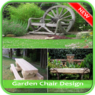 Design de cadeira de jardim ícone