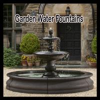 Garden Water Fountains Affiche
