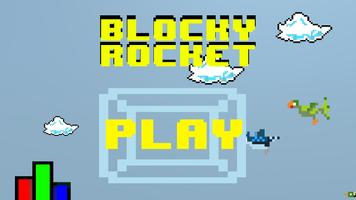 Blocky Rocket Affiche