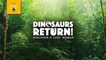 Dinosaurs Return Edinburgh Zoo 포스터