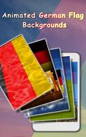 German Flag Waving Wallpaper Affiche