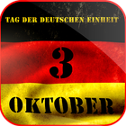 Germany Flag Unity Day icône