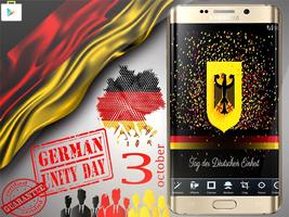 Germany Flag Unity Day Affiche