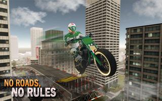 City bike stunt impossible motocross racing game ポスター